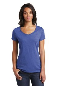 District Women's Very Important Tee V-Neck DT6503 (Color: Royal Frost, size: S)