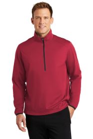 Port Authority Active 1/2-Zip Soft Shell Jacket J716 (Color: Rich Red, size: XS)