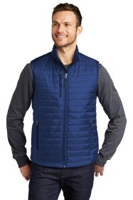 Port Authority Packable Puffy Vest J851 (Color: Cobalt Blue, size: 4XL)