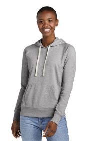 District Women's Re-Fleece Hoodie DT8101 (Color: Light Heather Grey, size: S)