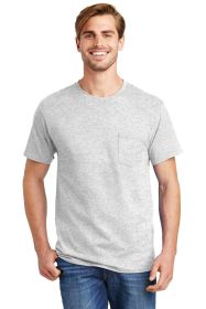 Hanes Authentic 100% Cotton T-Shirt with Pocket 5590 (Color: Ash, size: 3XL)