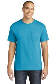 Gildan Heavy Cotton 100% Cotton Pocket T-Shirt 5300 (Color: Sapphire, size: L)