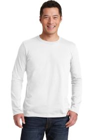 Gildan Softstyle Long Sleeve T-Shirt 64400 (Color: White, size: L)