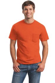Gildan Ultra Cotton 100% US Cotton T-Shirt with Pocket 2300 (Color: Orange, size: XL)