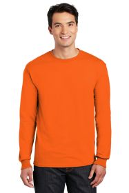 Gildan DryBlend 50 Cotton/50 Poly Long Sleeve T-Shirt 8400 (Color: S. Orange, size: XL)