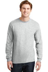 Gildan DryBlend 50 Cotton/50 Poly Long Sleeve T-Shirt 8400 (Color: Ash Grey, size: XL)