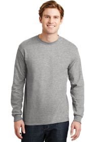 Gildan DryBlend 50 Cotton/50 Poly Long Sleeve T-Shirt 8400 (Color: Sport Grey, size: 2XL)