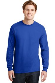 Gildan DryBlend 50 Cotton/50 Poly Long Sleeve T-Shirt 8400 (Color: Royal, size: XL)