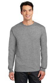 Gildan DryBlend 50 Cotton/50 Poly Long Sleeve T-Shirt 8400 (Color: Graphite Heather, size: L)