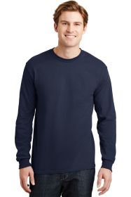 Gildan DryBlend 50 Cotton/50 Poly Long Sleeve T-Shirt 8400 (Color: Navy, size: 2XL)