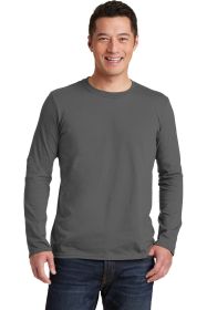 Gildan Softstyle Long Sleeve T-Shirt 64400 (Color: Charcoal, size: 3XL)