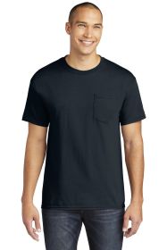Gildan Heavy Cotton 100% Cotton Pocket T-Shirt 5300 (Color: Navy, size: L)