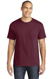 Gildan Heavy Cotton 100% Cotton Pocket T-Shirt 5300 (Color: Maroon, size: L)