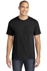 Gildan Heavy Cotton 100% Cotton Pocket T-Shirt 5300 (Color: Black, size: L)