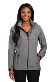 Port Authority Ladies Torrent Waterproof Jacket L333 (Color: Dark Grey Heather, size: XS)