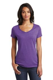 District Women's Very Important Tee V-Neck DT6503 (Color: Heathered Purple, size: XL)