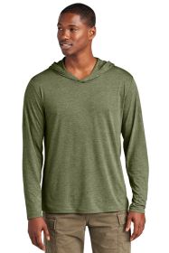 District Perfect Tri Long Sleeve Hoodie DM139 (Color: Military Green Frost, size: 3XL)