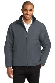 Port Authority Challenger II Jacket J354 (Color: Steel Grey/ True Black, size: XS)