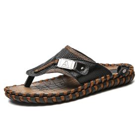 Summer Casual Slippers Men Fashion Flip Flops Designer Outdoor Men's Sandals Lightweight Mens Slides Beach Shoes Zapatos Hombre (Color: Black, size: 13)
