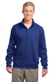 Sport-Tek Tech Fleece 1/4-Zip Pullover F247 (Color: True Royal, size: 2XL)