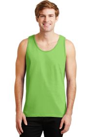 Gildan Ultra Cotton 100% US Cotton Tank Top 2200 (Color: Lime, size: S)