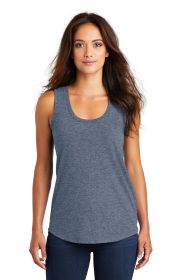 District Women's Perfect Tri Racerback Tank DM138L (Color: Navy Frost, size: XXL)