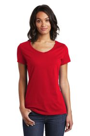 District Women's Very Important Tee V-Neck DT6503 (Color: Classic Red, size: L)