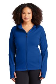 Sport-Tek Ladies Tech Fleece Full-Zip Hooded Jacket L248 (Color: True Royal, size: L)