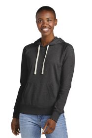 District Women's Re-Fleece Hoodie DT8101 (Color: Charcoal Heather, size: 4XL)