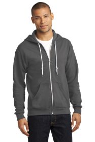 Anvil Full-Zip Hooded Sweatshirt 71600 (Color: Charcoal, size: M)