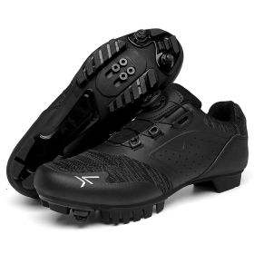 Cycling Sneaker Mtb Cleats Shoes Men Flat Pedal Bicycle Shoes Women Road Bike Boots Speed Sneakers Mountain Bike SPD Footwear (Color: black mtb, size: 47)