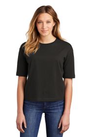 District Women's V I T Boxy Tee DT6402 (Color: Black, size: S)
