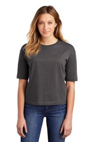 District Women's V I T Boxy Tee DT6402 (Color: Heathered Charcoal, size: S)