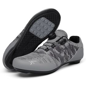 Cycling Sneaker Mtb Cleats Shoes Men Flat Pedal Bicycle Shoes Women Road Bike Boots Speed Sneakers Mountain Bike SPD Footwear (Color: dark grey rubber, size: 41)