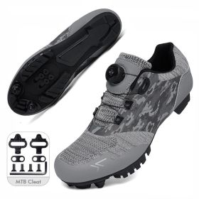 2022 MTB Cycling Shoes Men Self-locking Cleats Speed Road Bike Sneakers Flat Racing Women SPD Mountain Bicycle Shoes for Shimano (Color: dark grey mtb, size: 38)