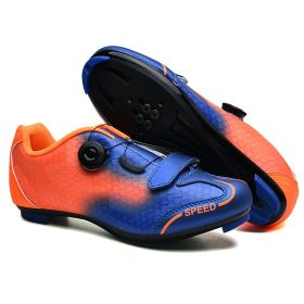 Men Mtb Cycling Shoes Spd Cleats Ultralight Dirt Road Bike Shoes Flat Pedal Racing Speed Sneaker Women Mountain Bicycle Footwear (Color: 2101-3-Blue, size: 37)
