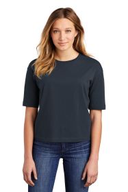 District Women's V I T Boxy Tee DT6402 (Color: New Navy, size: M)