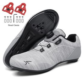 Cycling Sneaker Mtb Cleats Shoes Men Flat Pedal Bicycle Shoes Women Road Bike Boots Speed Sneakers Mountain Bike SPD Footwear (Color: White, size: 44)