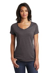 District Women's Very Important Tee V-Neck DT6503 (Color: Heathered Charcoal, size: 4XL)